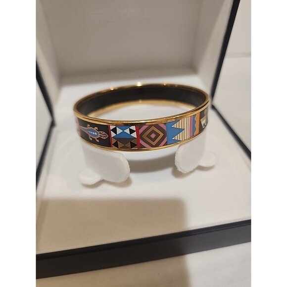 RARE Frey Wille Spirit of Africa enamel and gold-plated bracelet size S small - Picture 4 of 6
